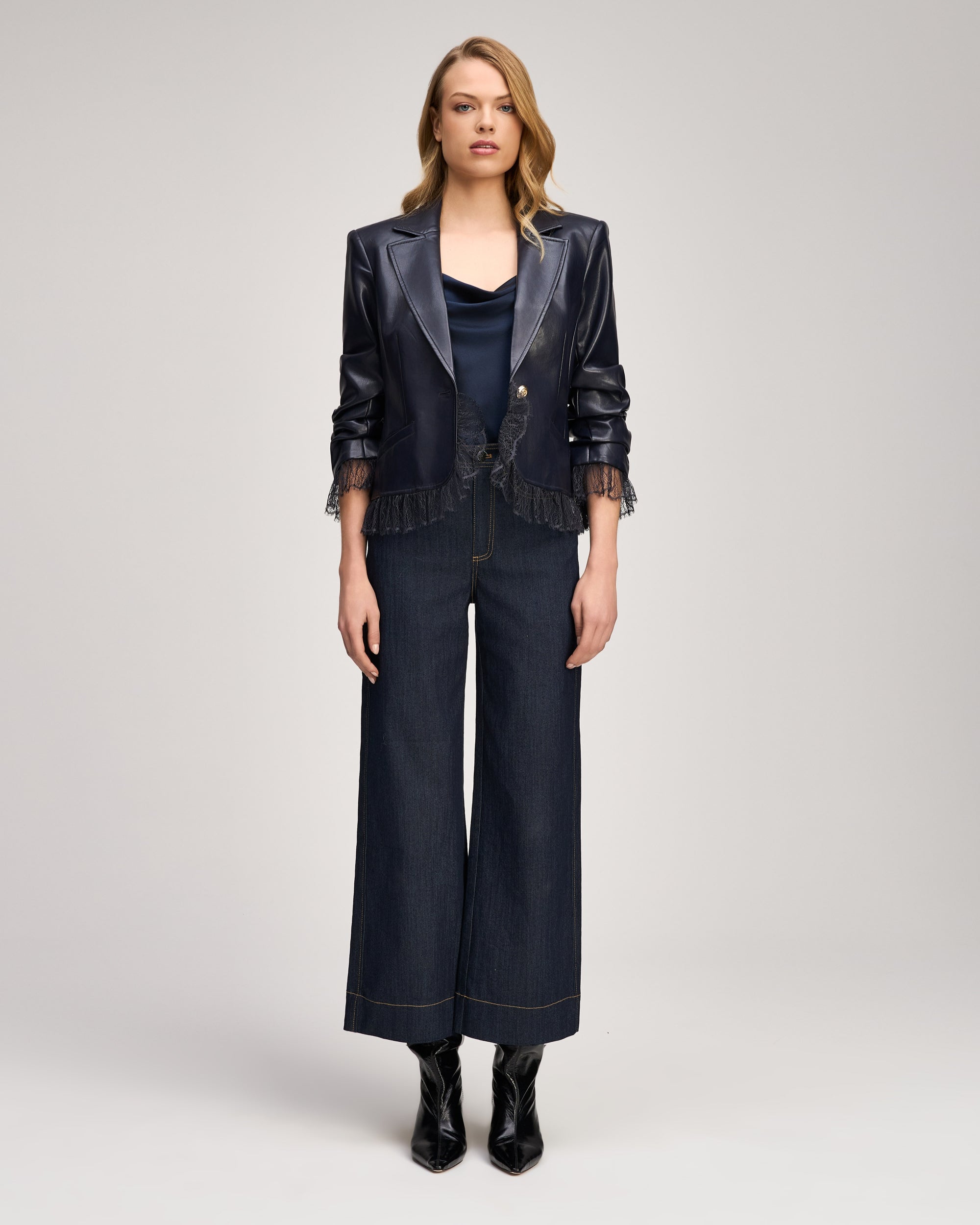 Vegan Leather Le Petit Roxie Blazer