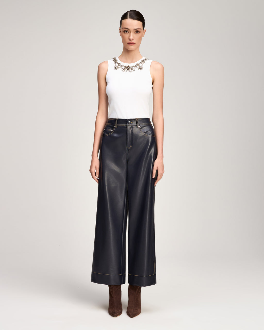 Vegan Leather Betsy Pant