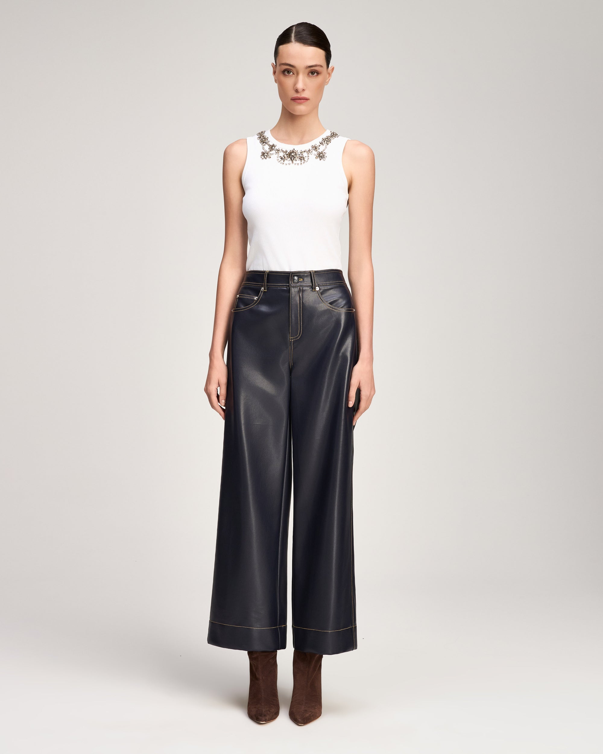 Vegan Leather Betsy Pant