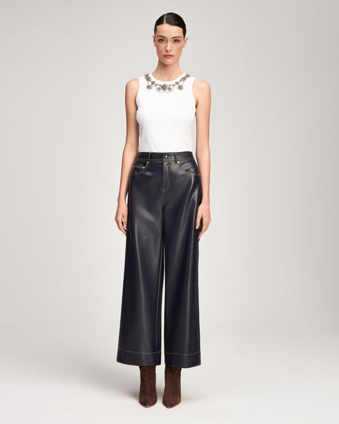 Vegan Leather Betsy Pant – Cinq à Sept