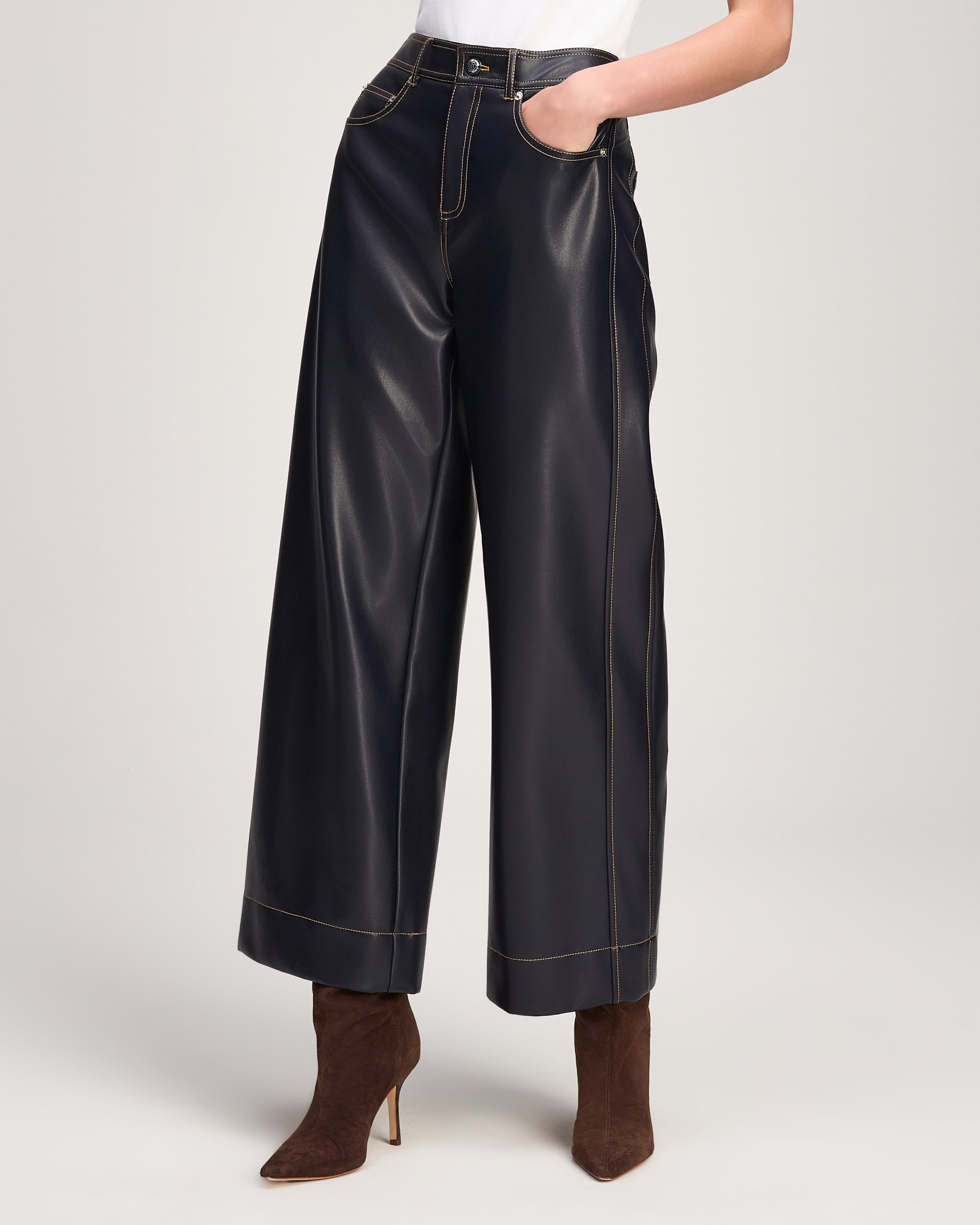Vegan Leather Betsy Pant