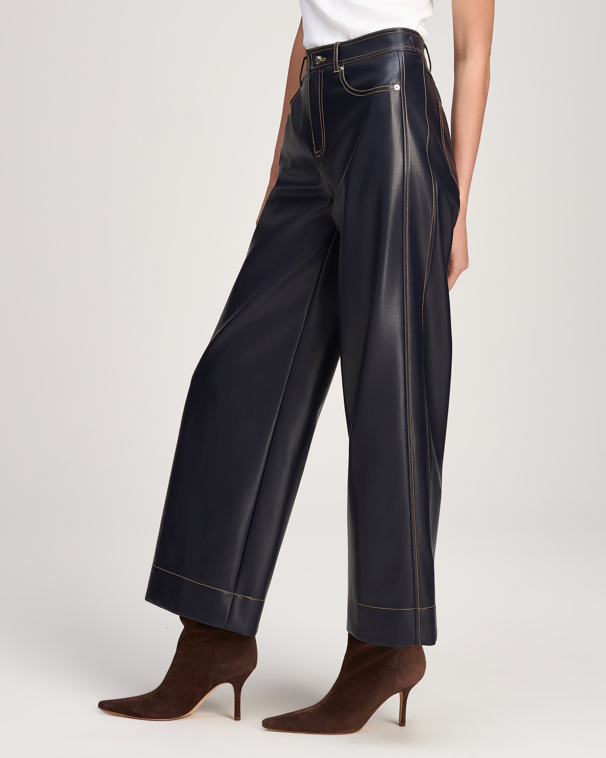 Vegan Leather Betsy Pant