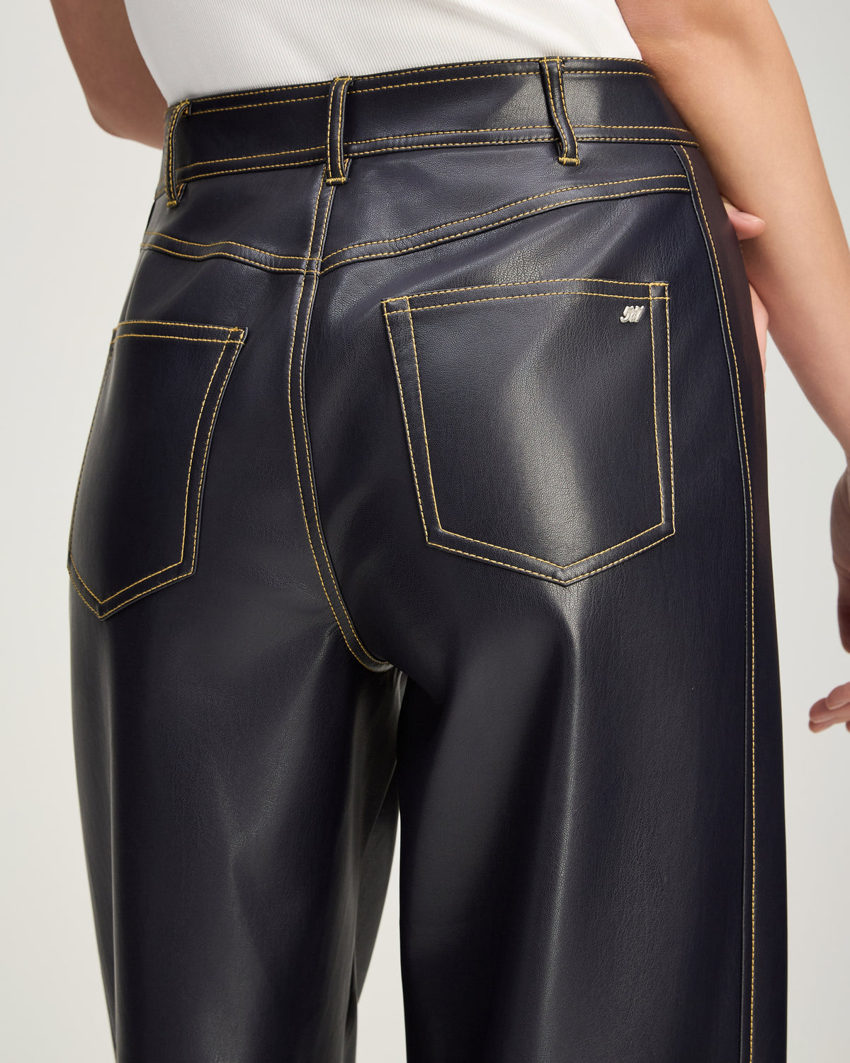 Vegan Leather Betsy Pant