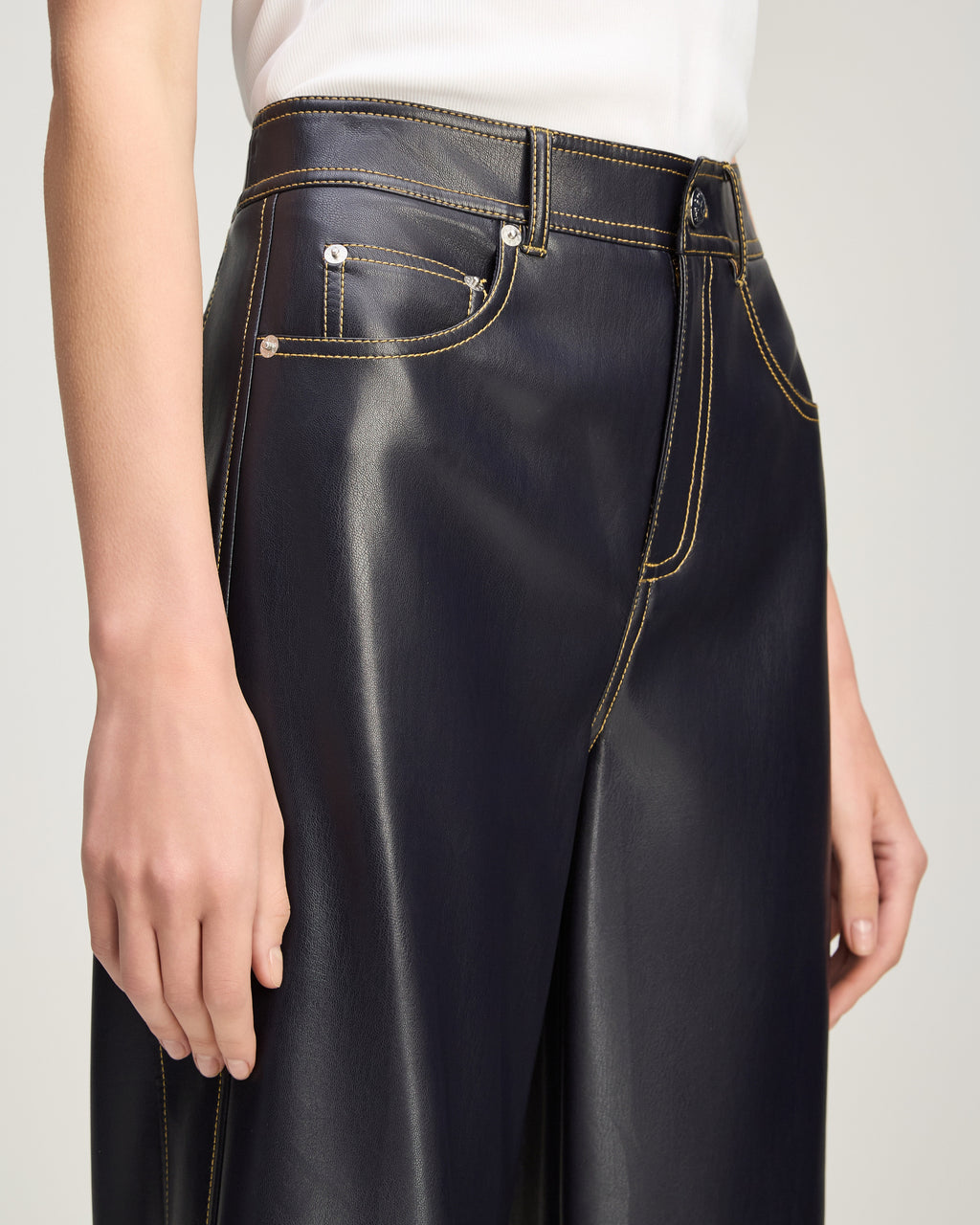 Vegan Leather Betsy Pant
