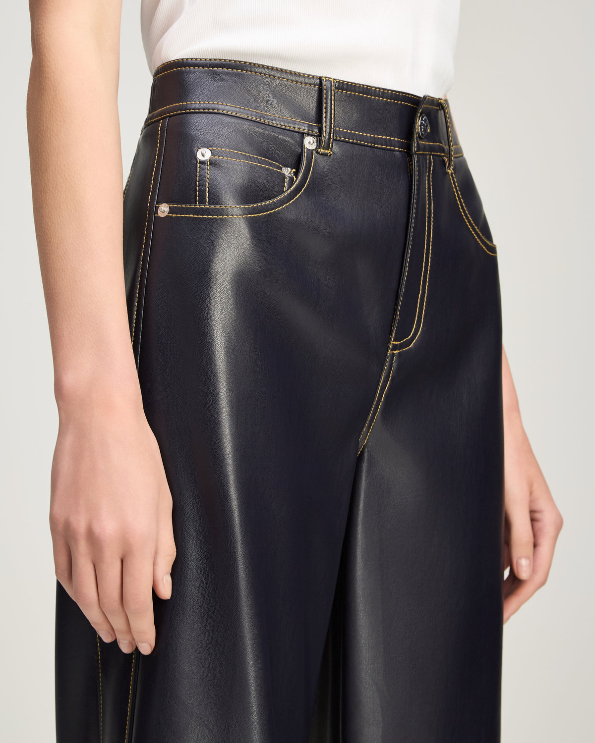 Vegan Leather Betsy Pant