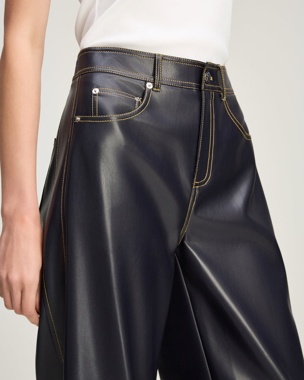 Vegan Leather Betsy Pant