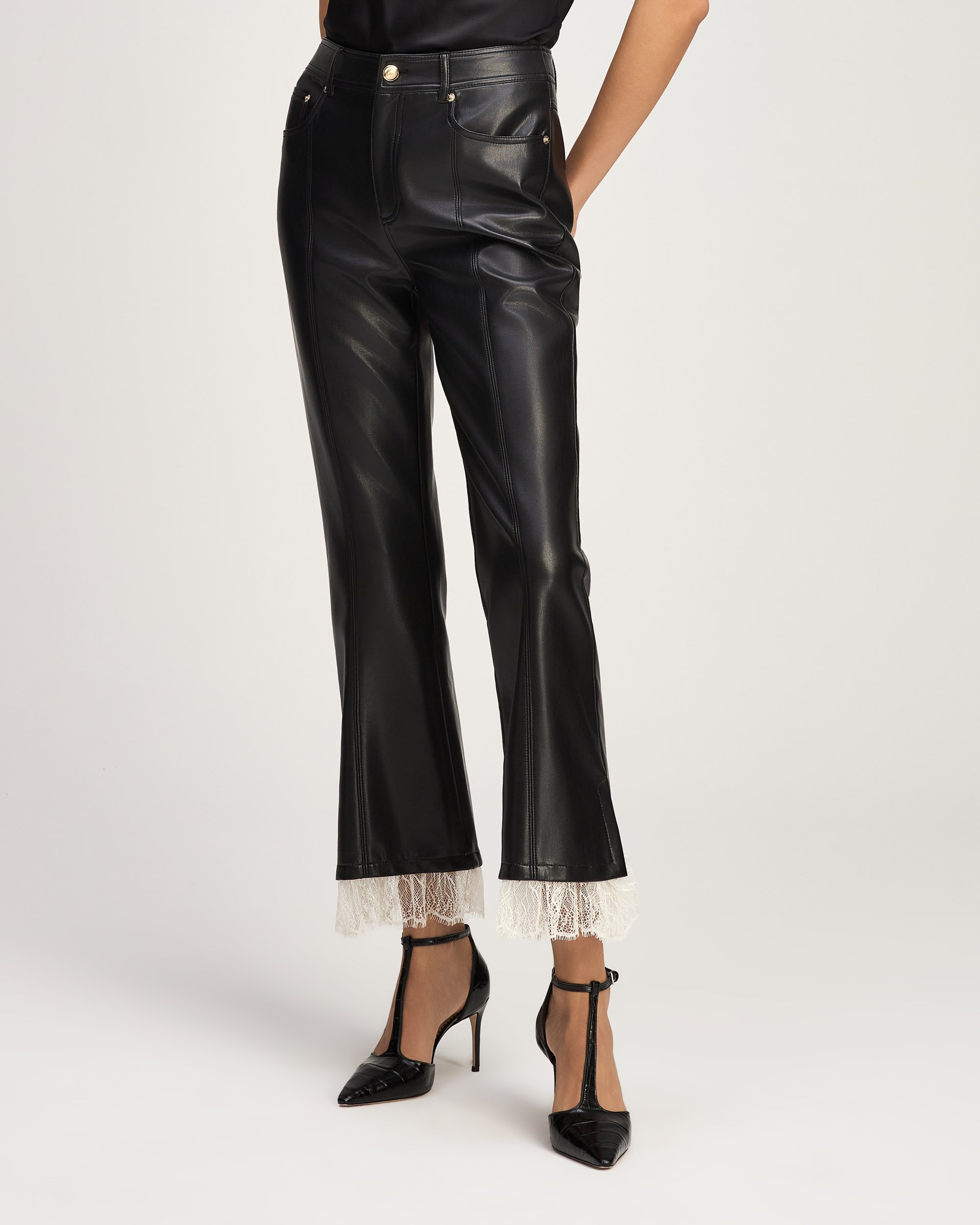 Vegan Leather Roxie Lace Maisie Pant