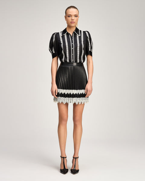 Vegan Leather Laney Skirt – Cinq à Sept