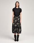 Paisley Fan Embroidered Sirani Skirt