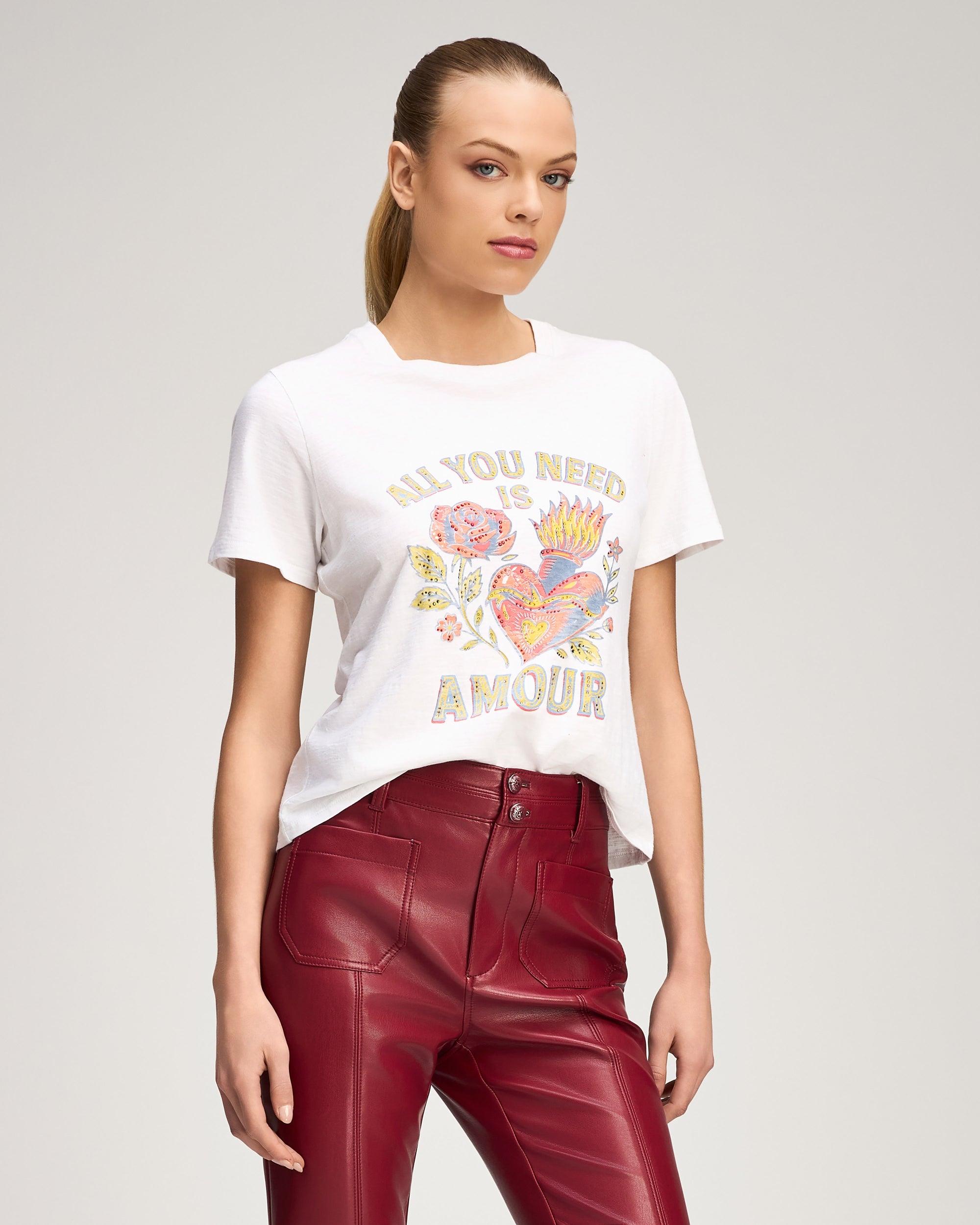 Heatset All You Need Is Amour Shrunken Band Tee