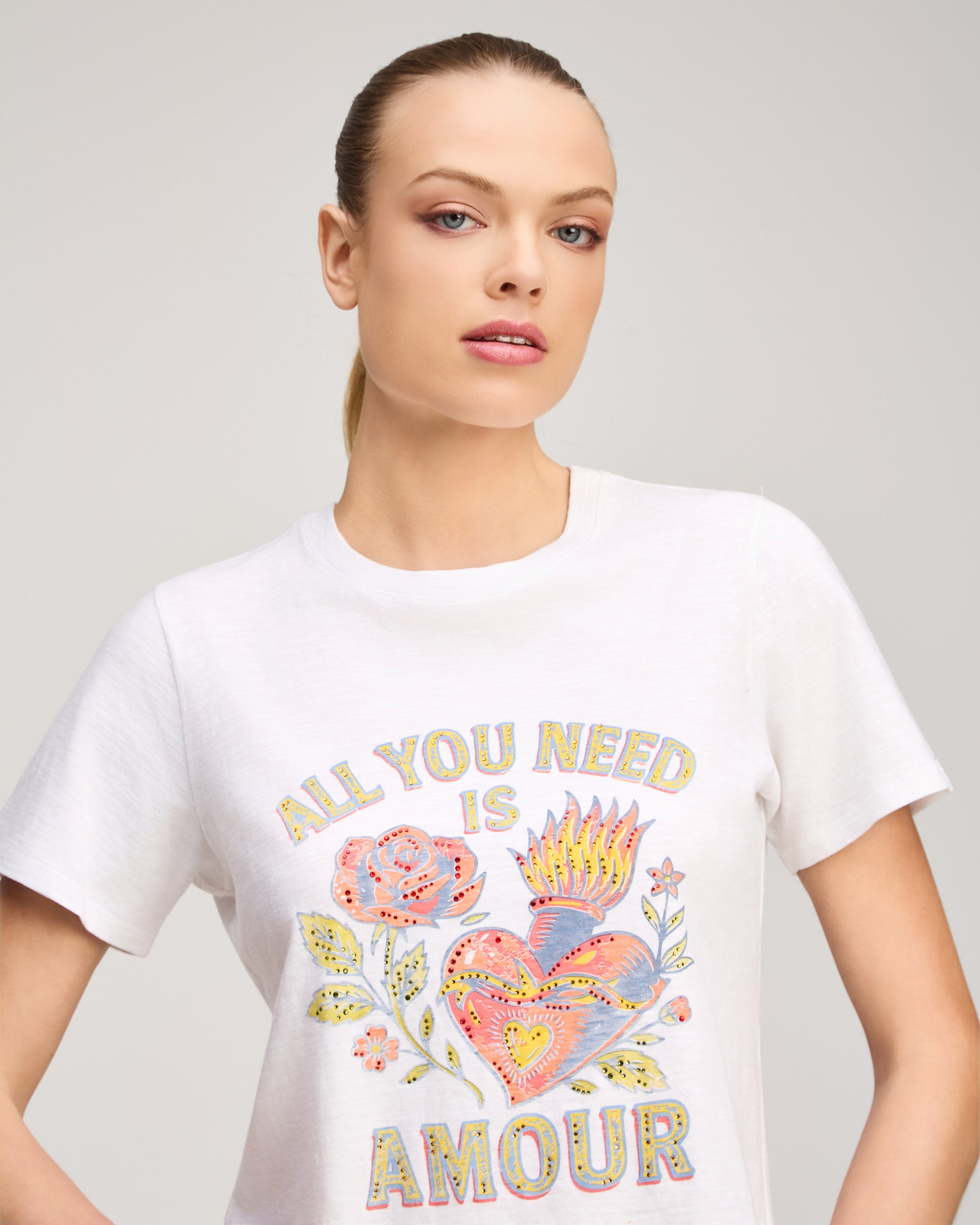 Heatset All You Need Is Amour Shrunken Band Tee
