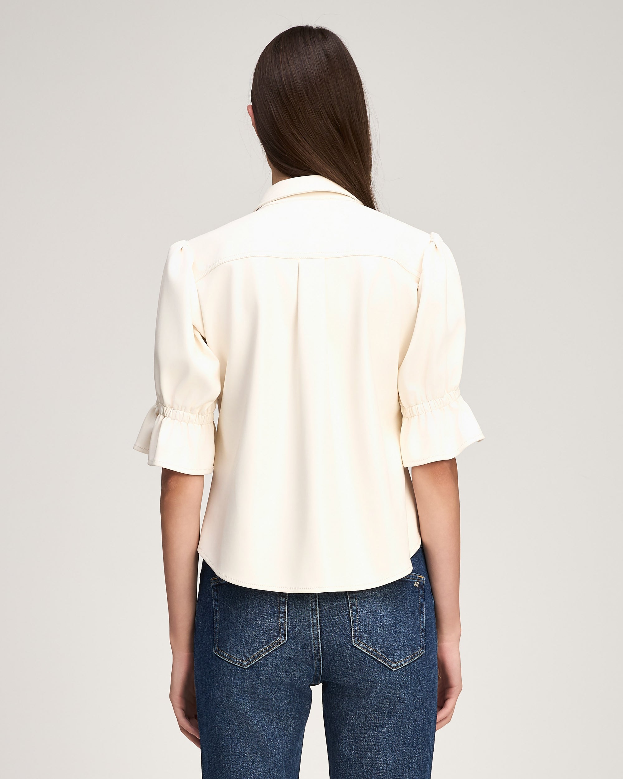 Lite Vegan Leather Fiona Top