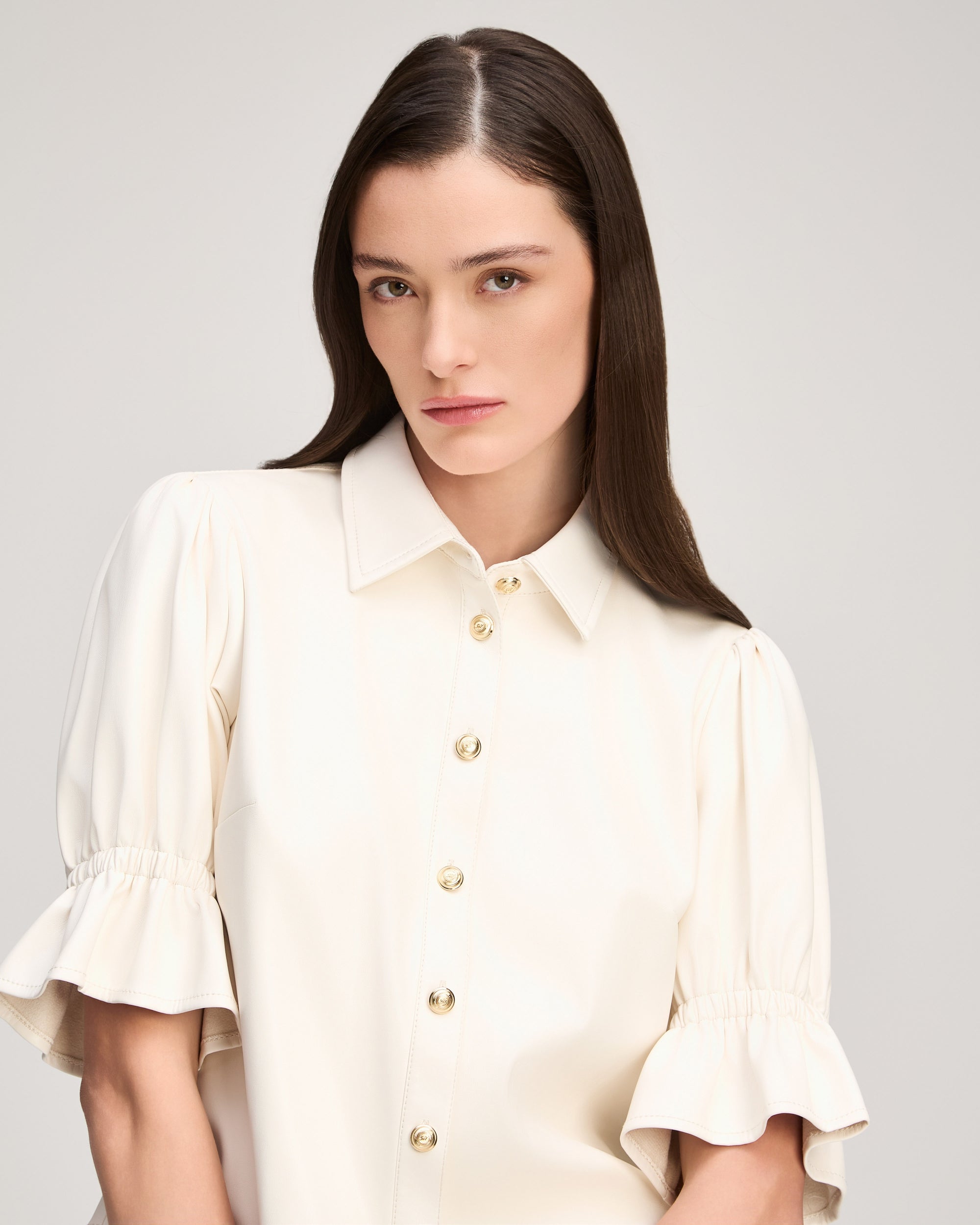 Lite Vegan Leather Fiona Top