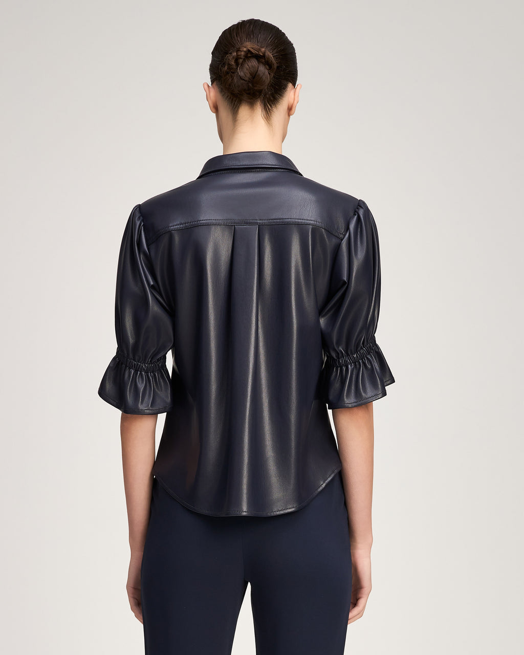 Lite Vegan Leather Fiona Top