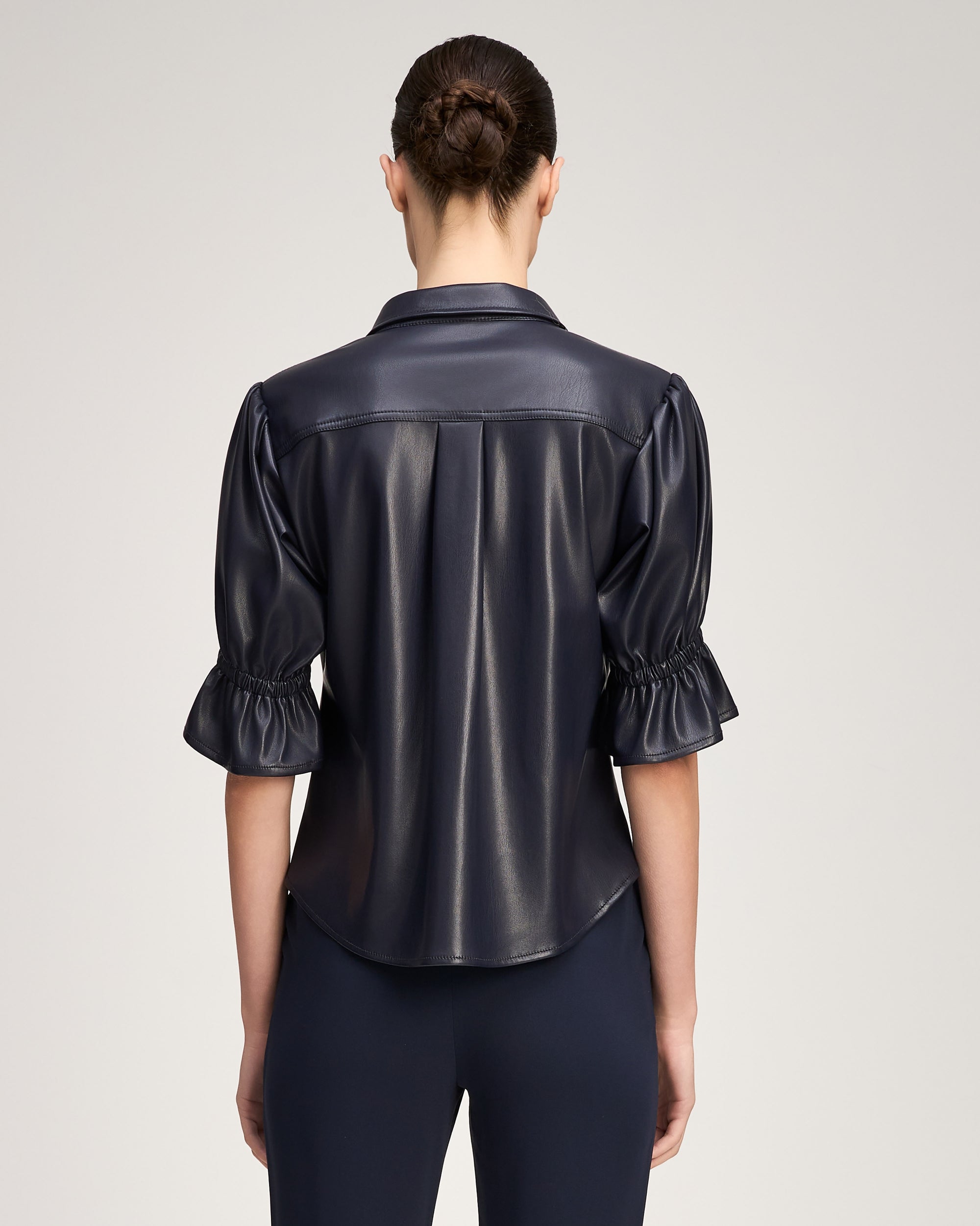 Lite Vegan Leather Fiona Top