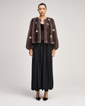 Rhinestone Dahlia Faux Mink Benson Coat