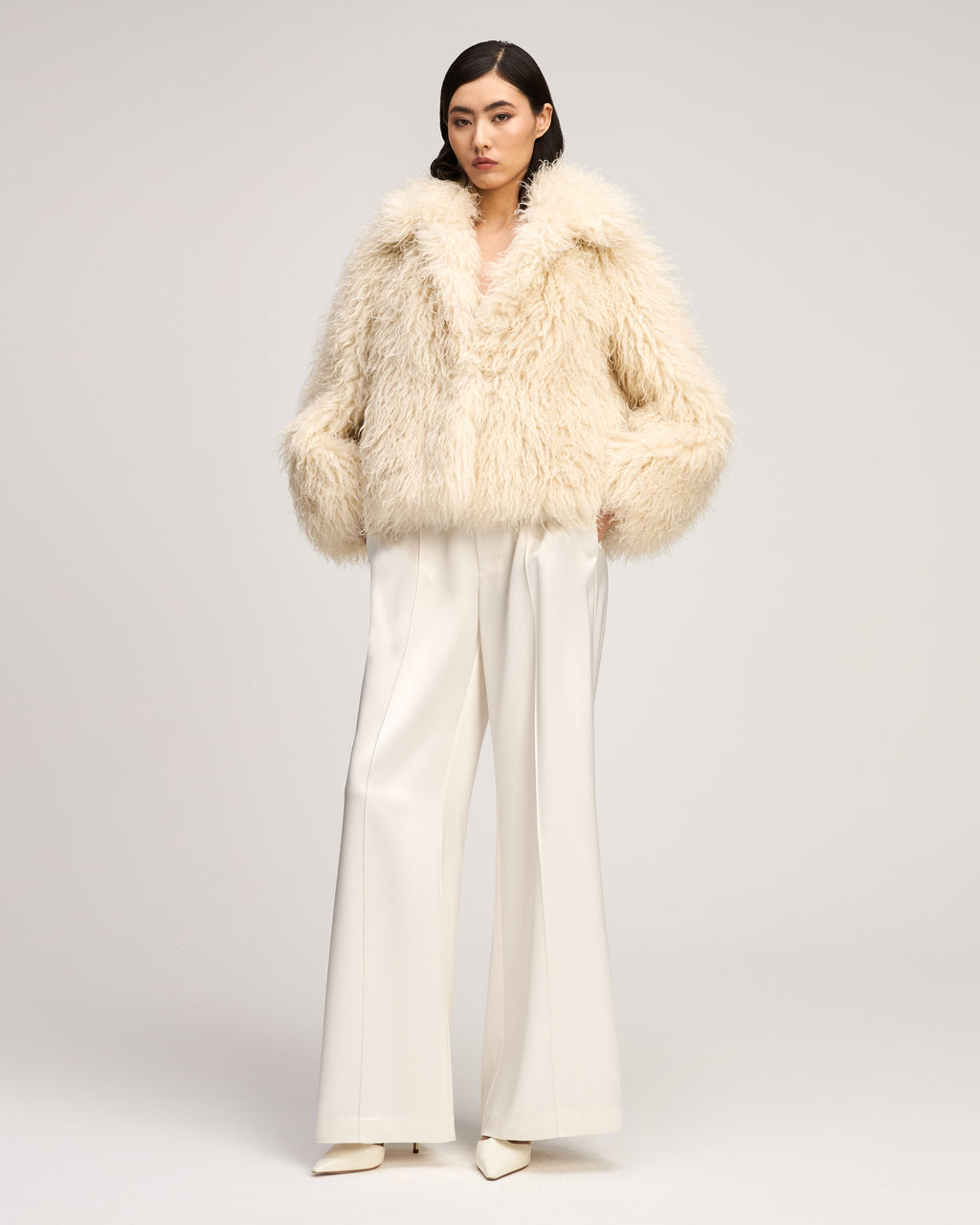 Curly Lamb Geraldine Coat