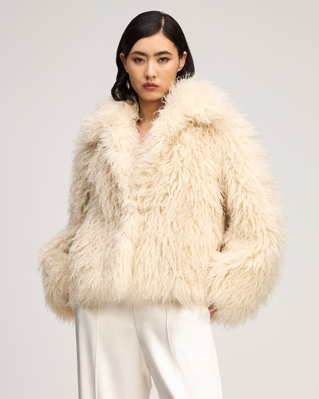 Curly Lamb Geraldine Coat