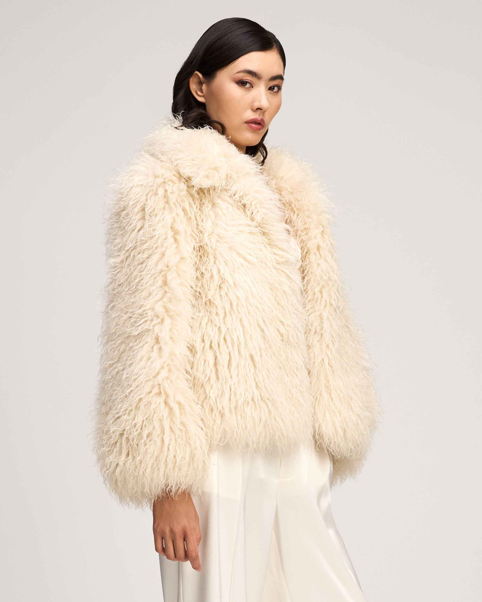 Curly Lamb Geraldine Coat