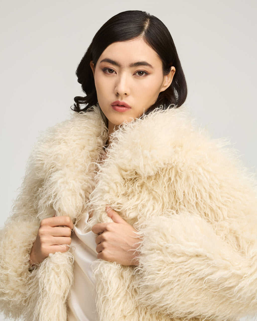 Curly Lamb Geraldine Coat
