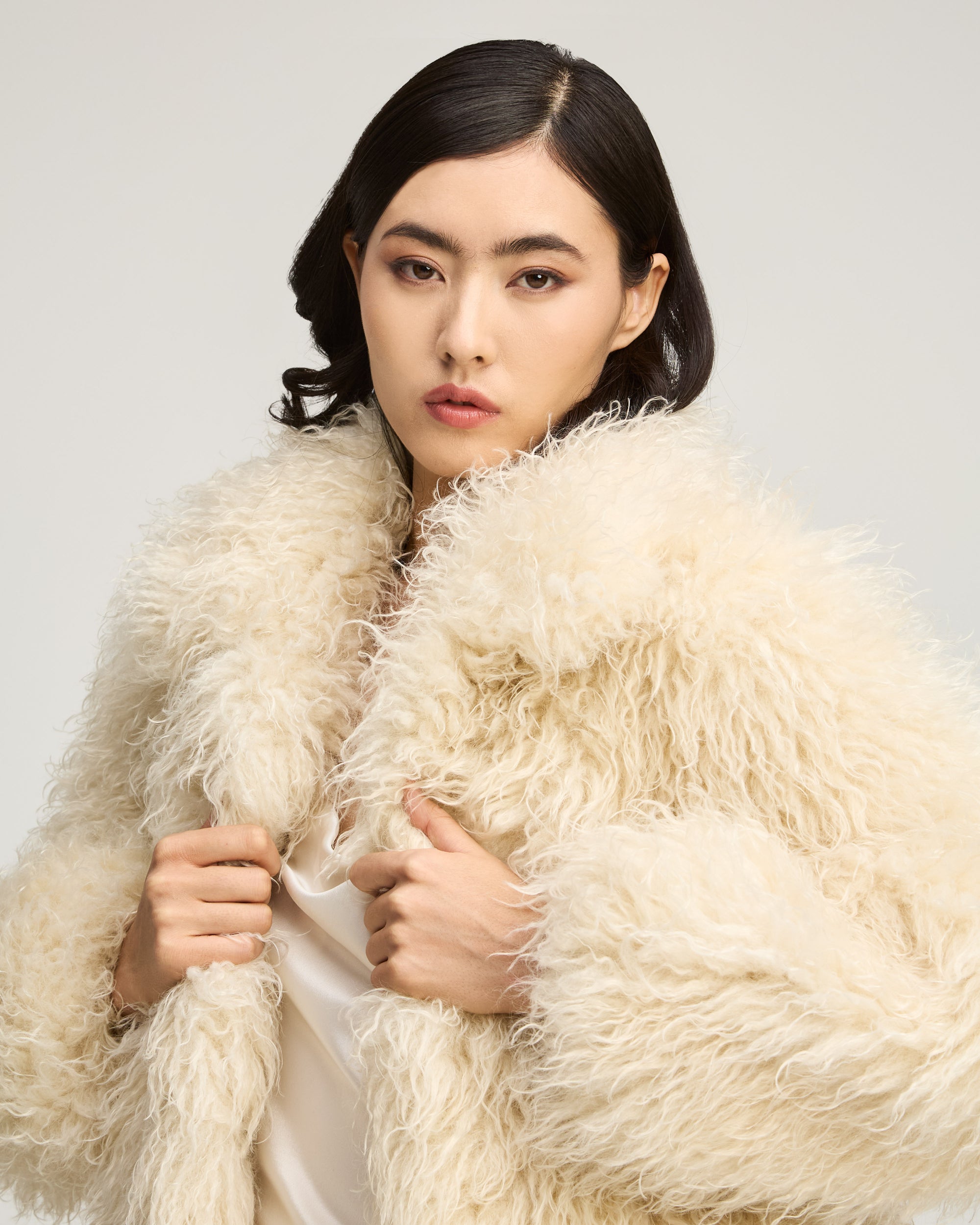 Curly Lamb Geraldine Coat
