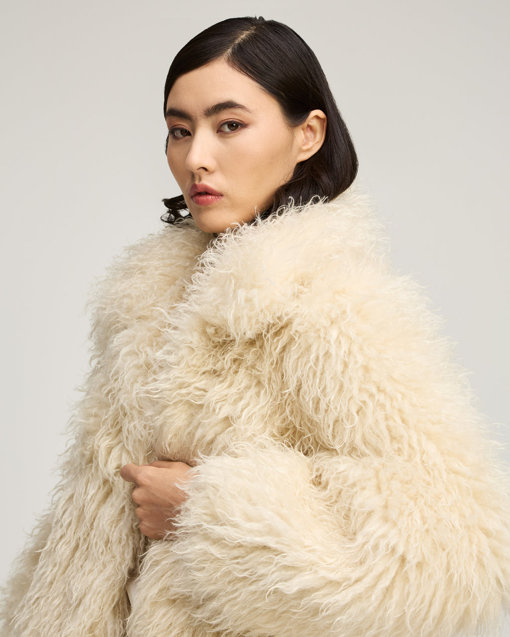Curly Lamb Geraldine Coat