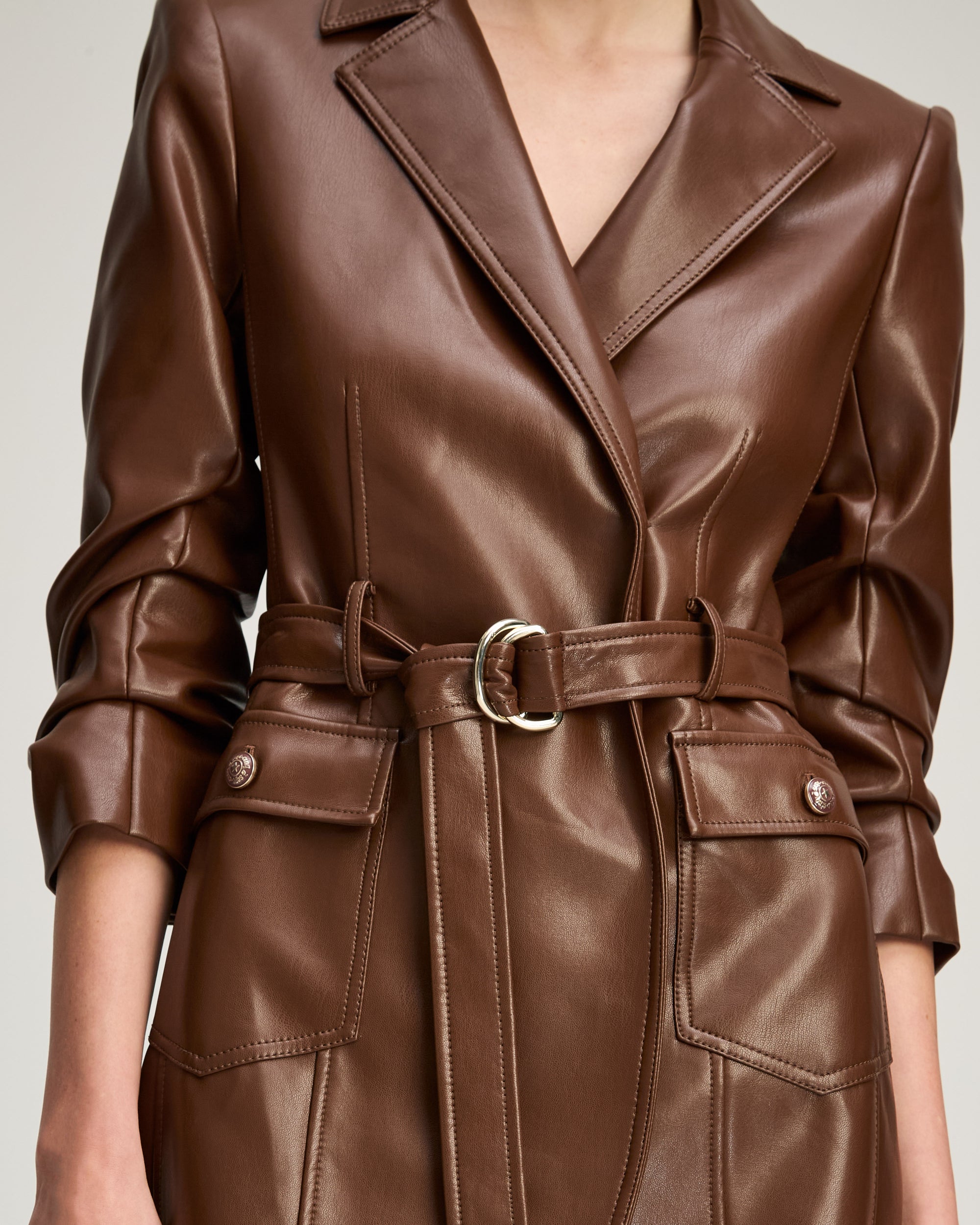 Vegan Leather Jenessa Dress