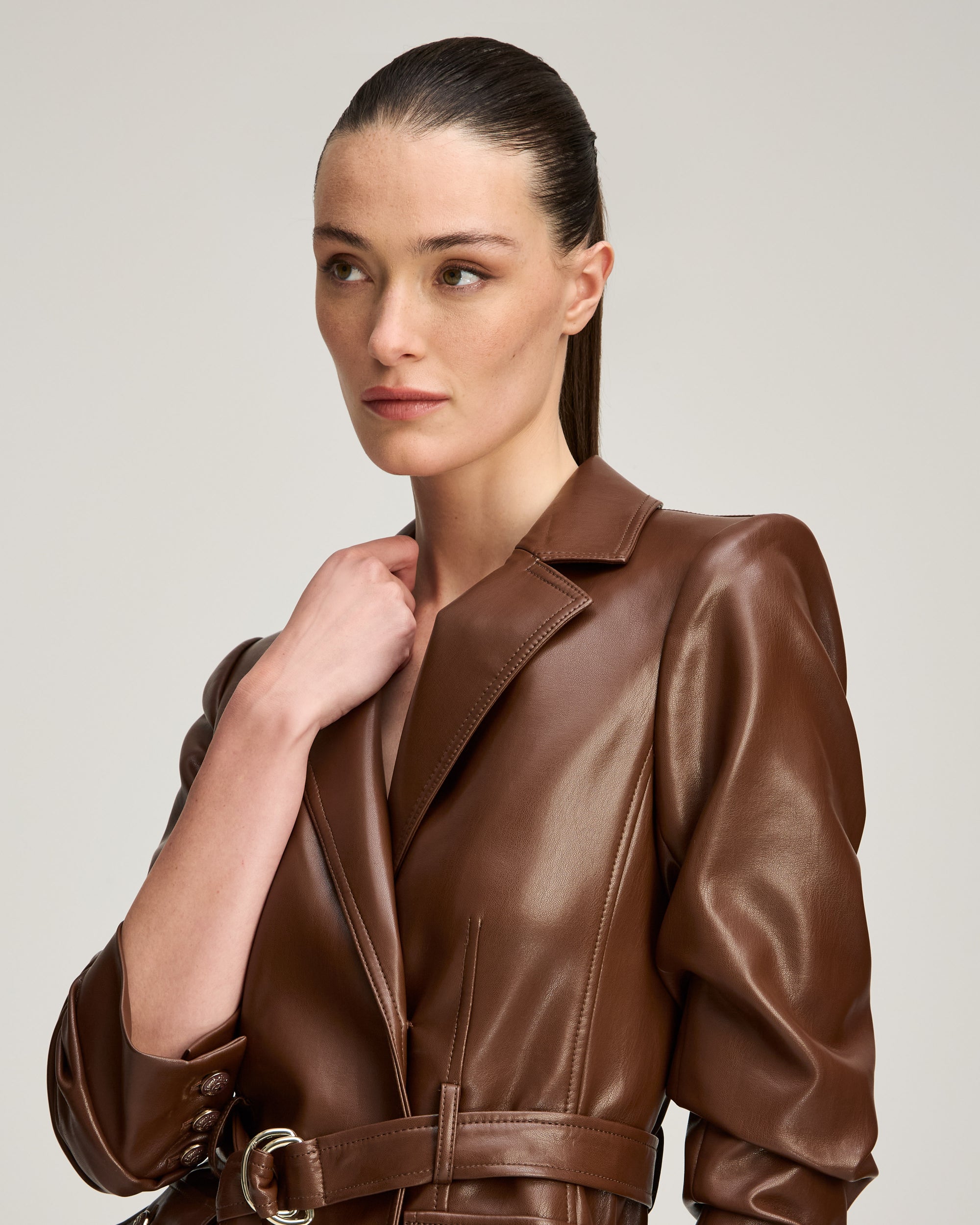 Vegan Leather Jenessa Dress