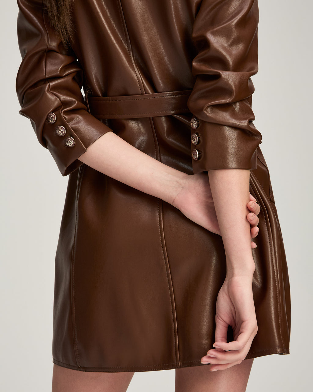Vegan Leather Jenessa Dress