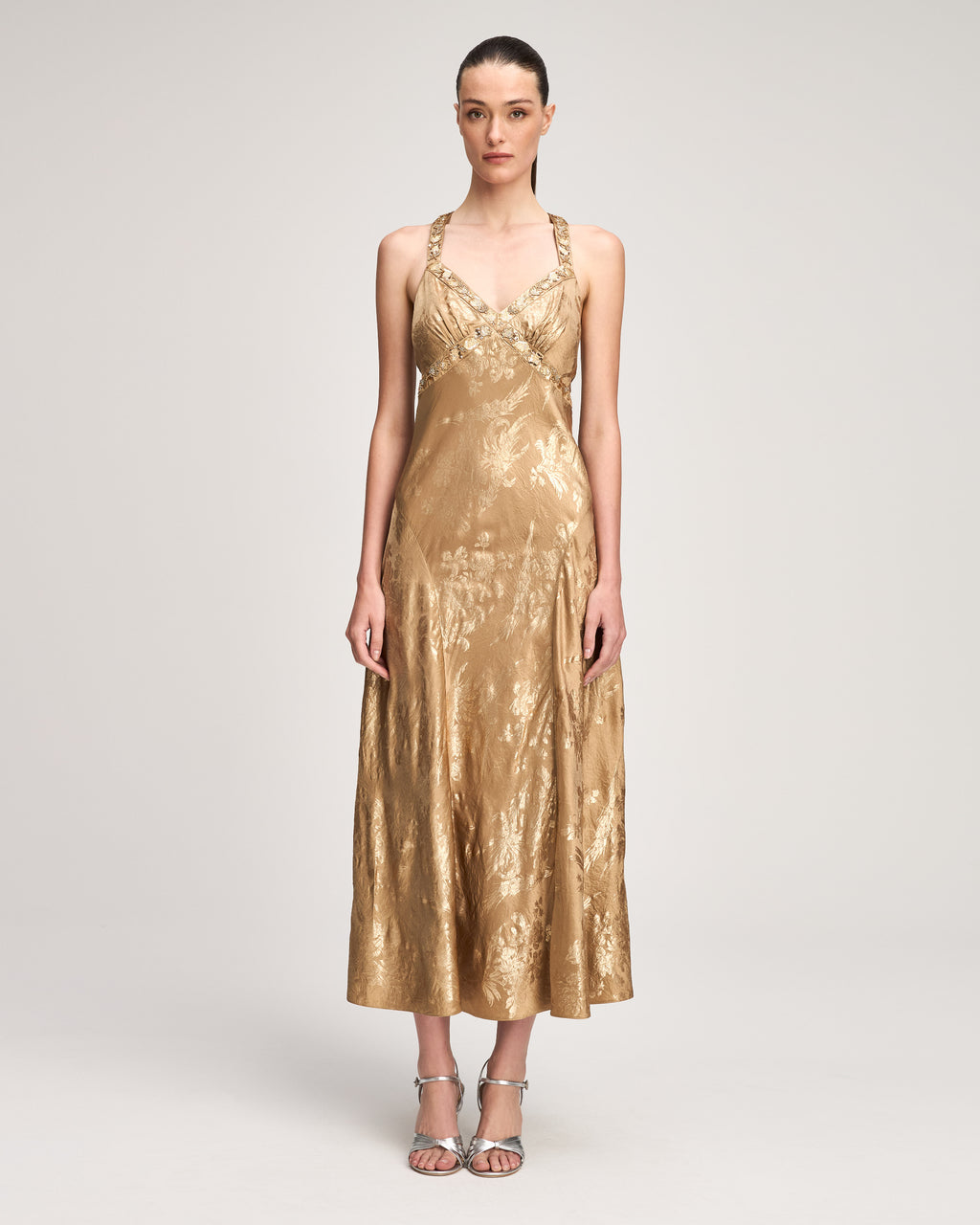Gilded Peony Thalie Dress