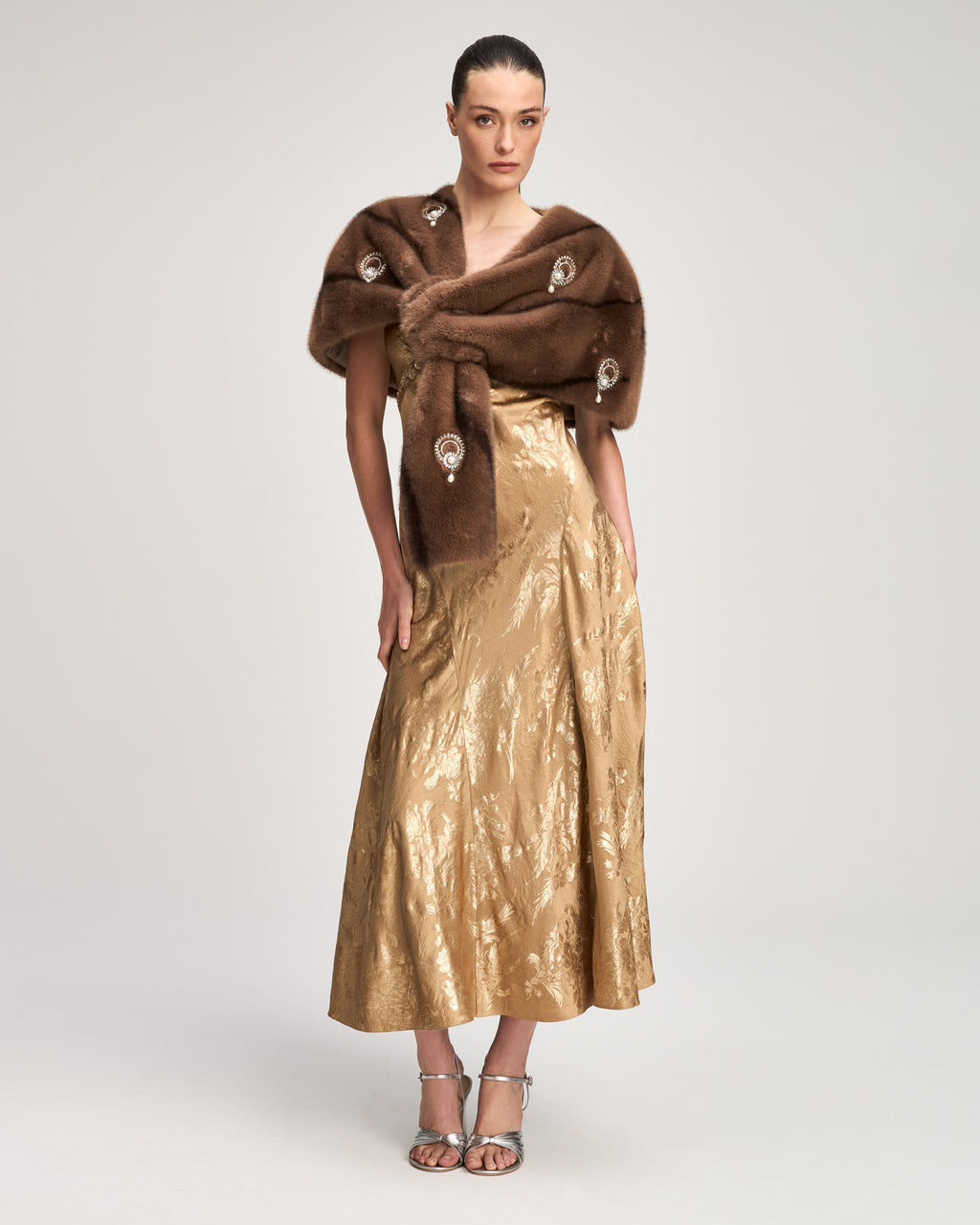 Gilded Peony Thalie Dress