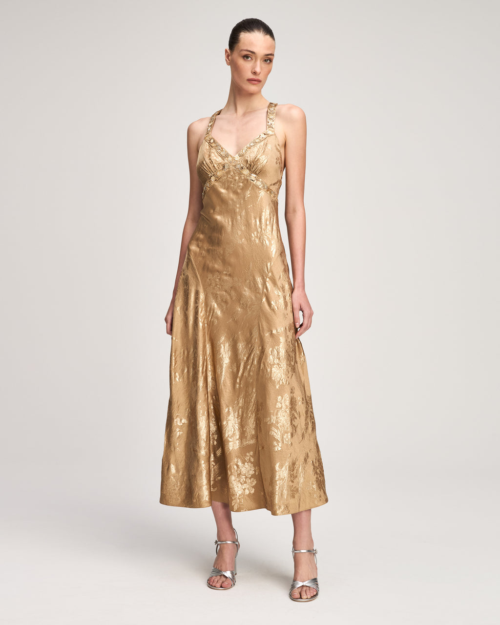 Gilded Peony Thalie Dress