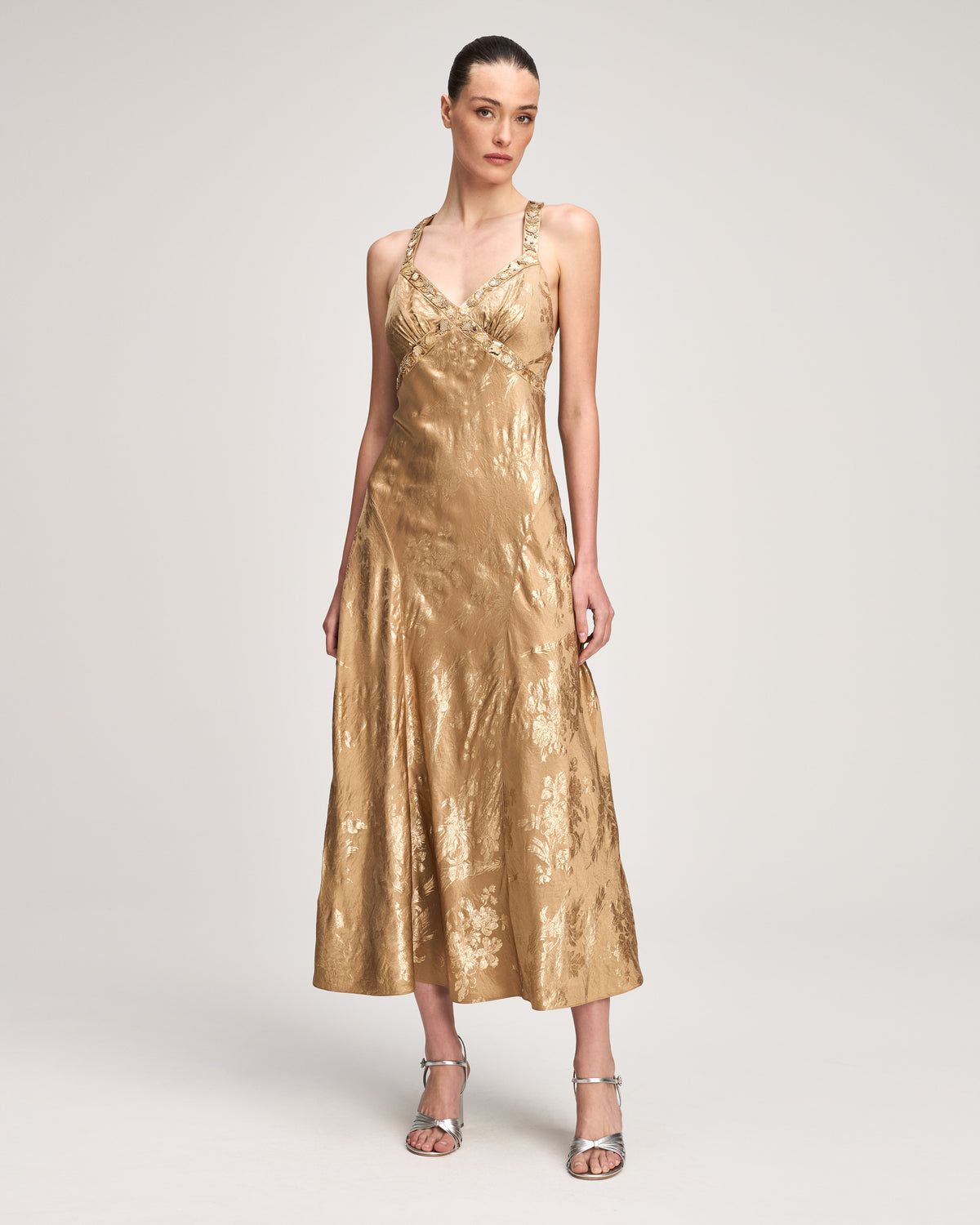 Gilded Peony Thalie Dress