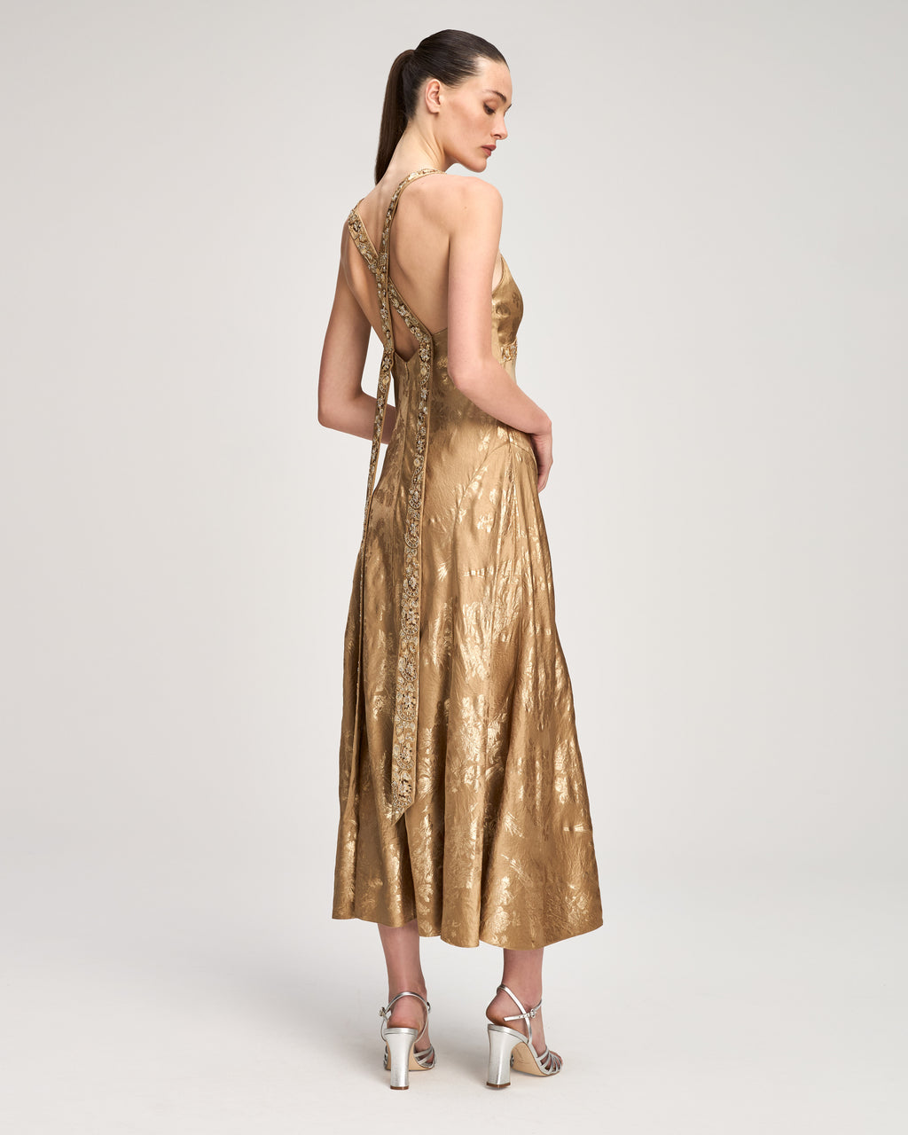 Gilded Peony Thalie Dress