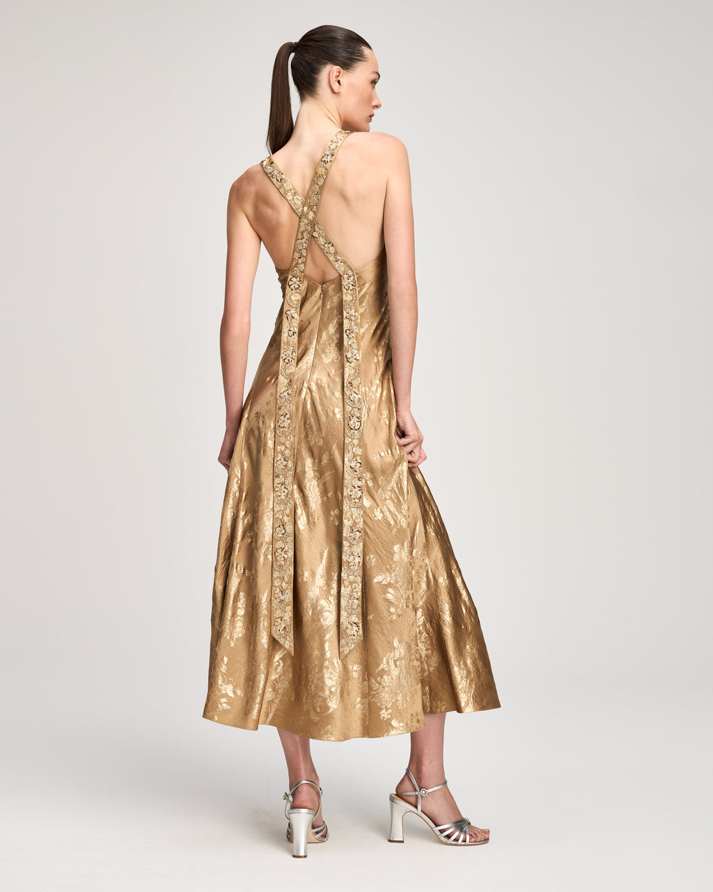 Gilded Peony Thalie Dress