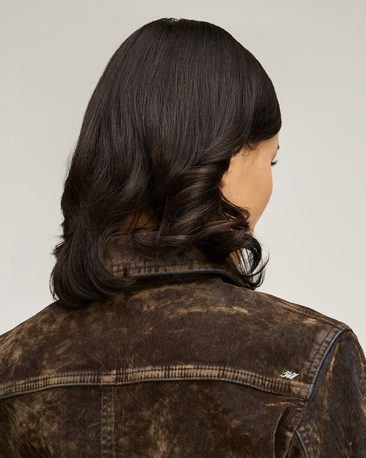 Flocked Denim Nicole Jacket