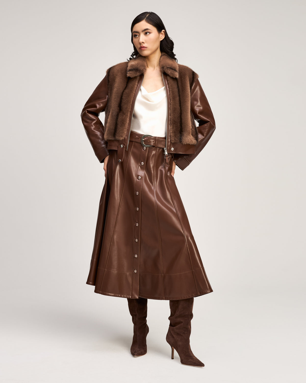 Vegan Leather Melinda Jacket