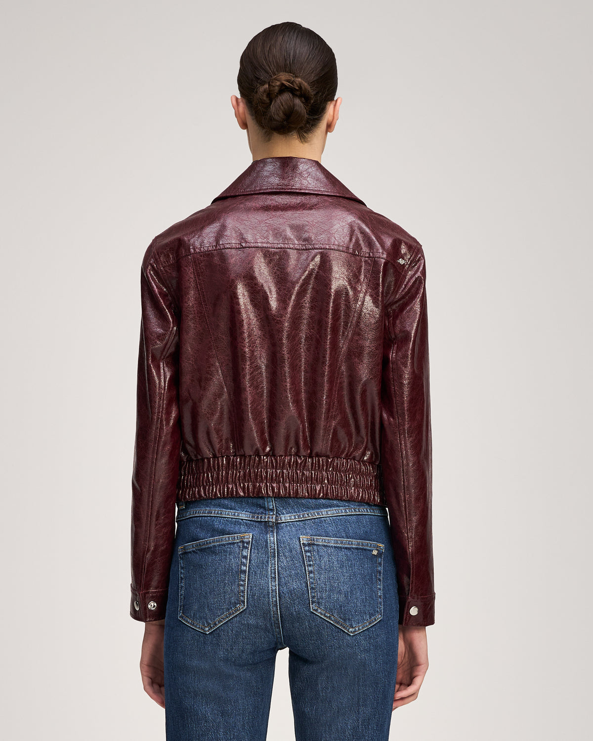 Tumbled Vegan Leather Alexander Jacket