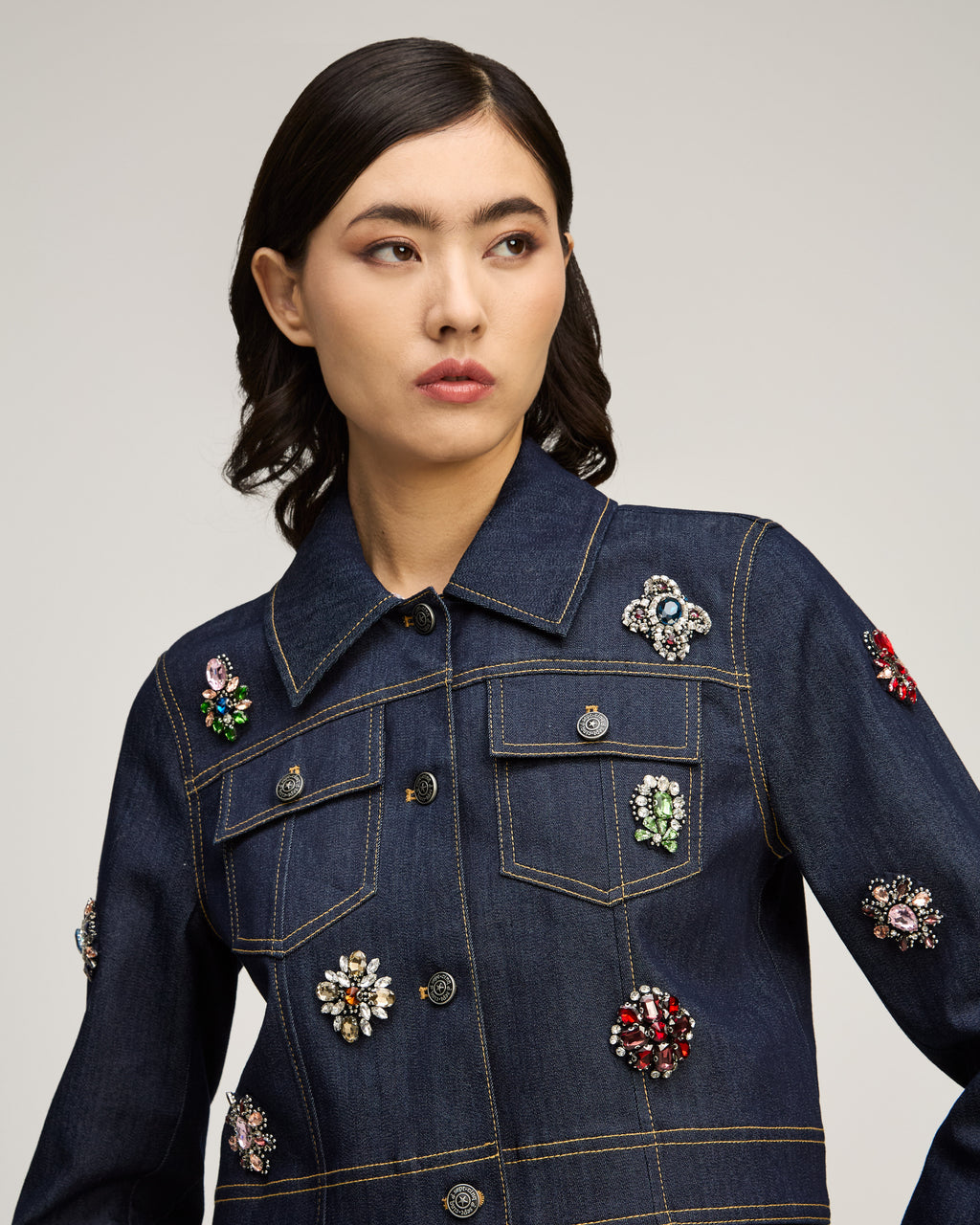 Baroque Patches Fur Collar Lexie Jacket
