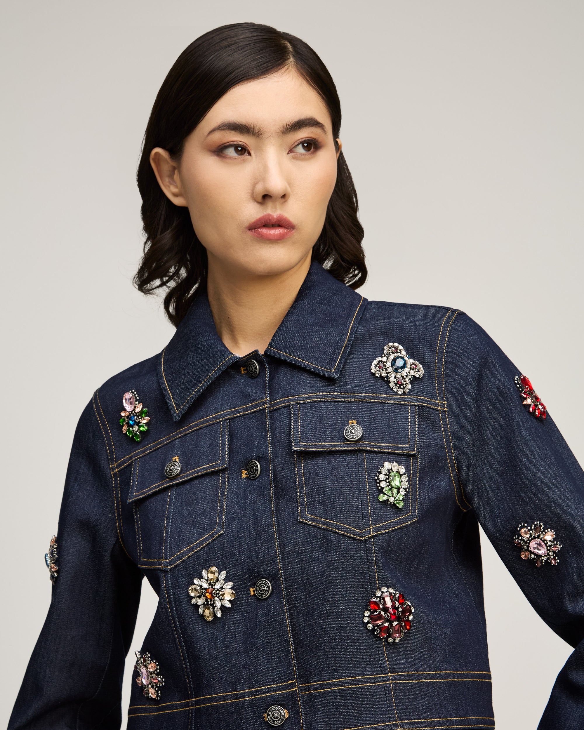 Baroque Patches Fur Collar Lexie Jacket