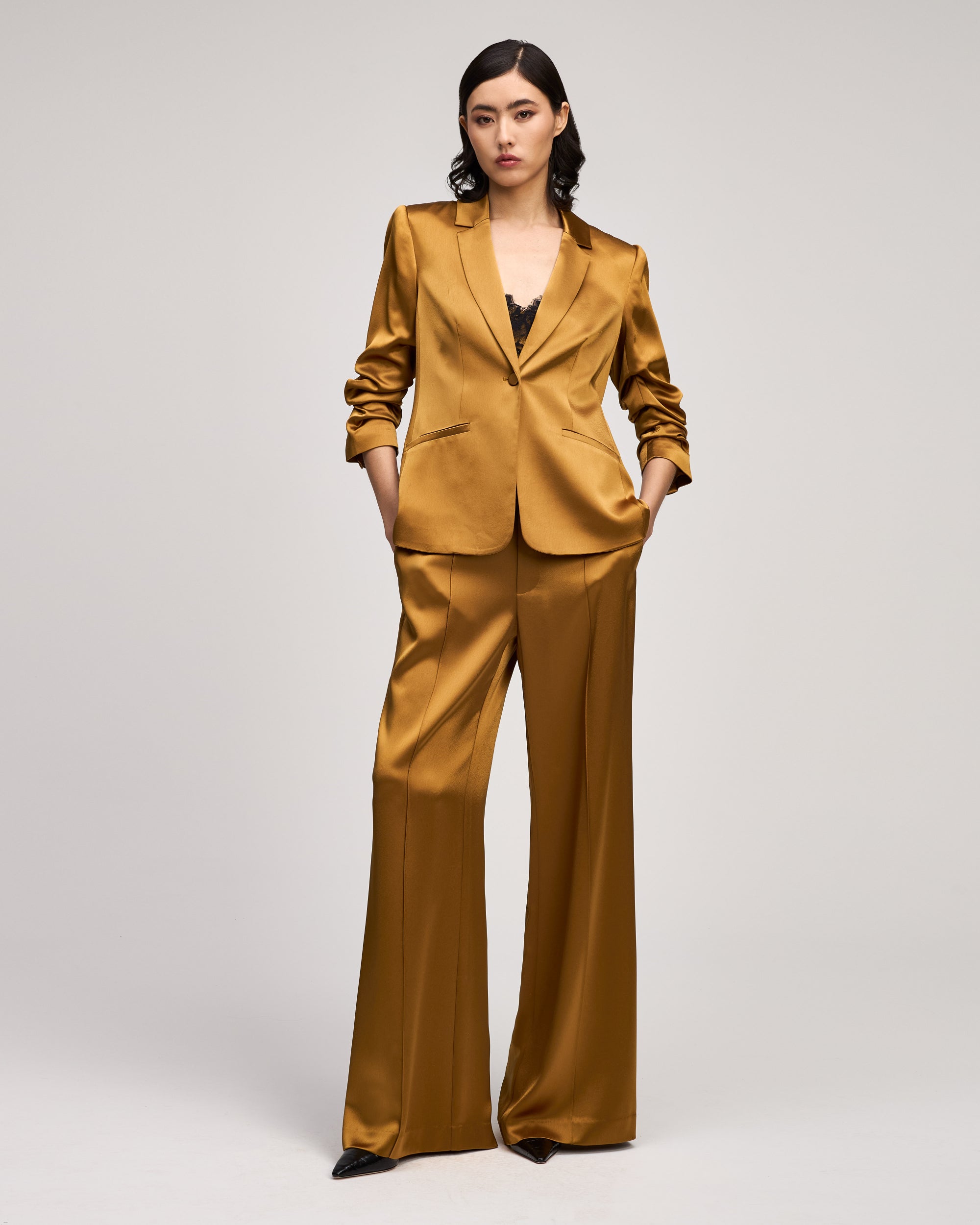 Satin Kylie Blazer