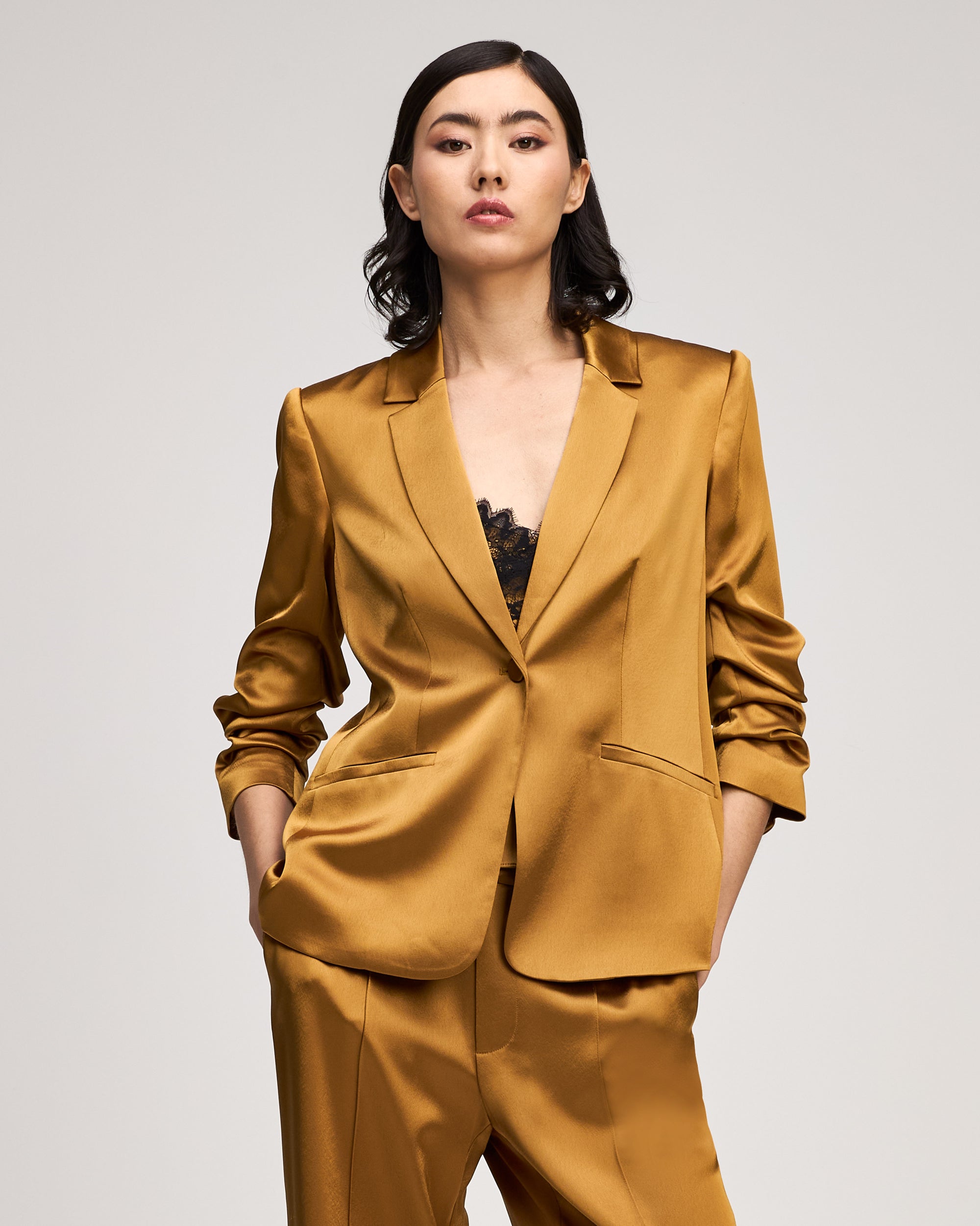 Satin Kylie Blazer