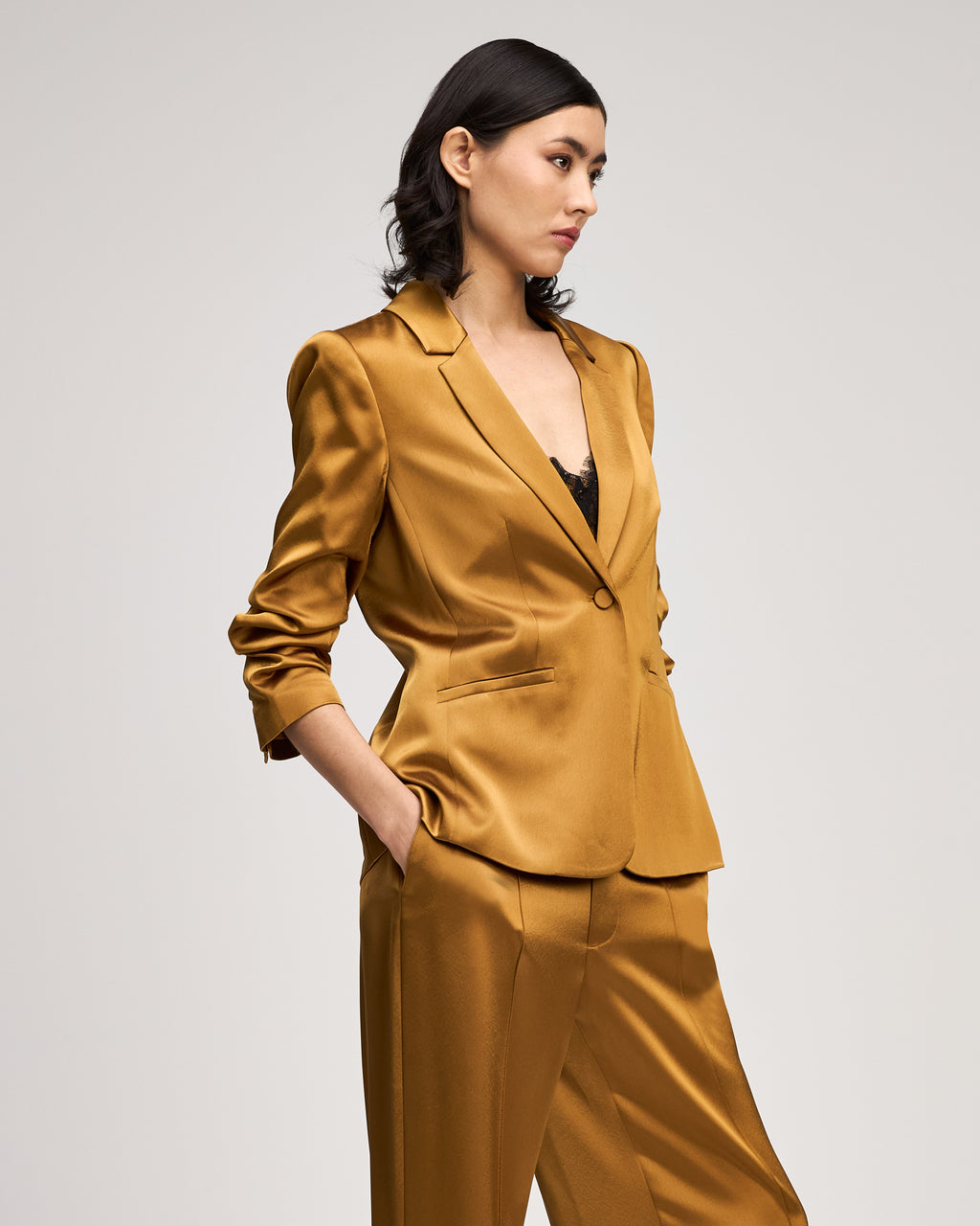 Satin Kylie Blazer