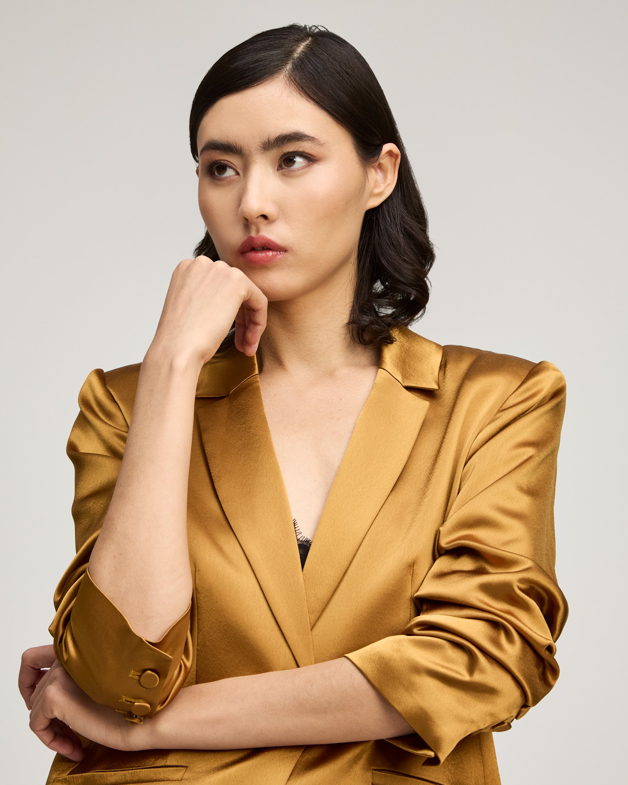 Satin Kylie Blazer