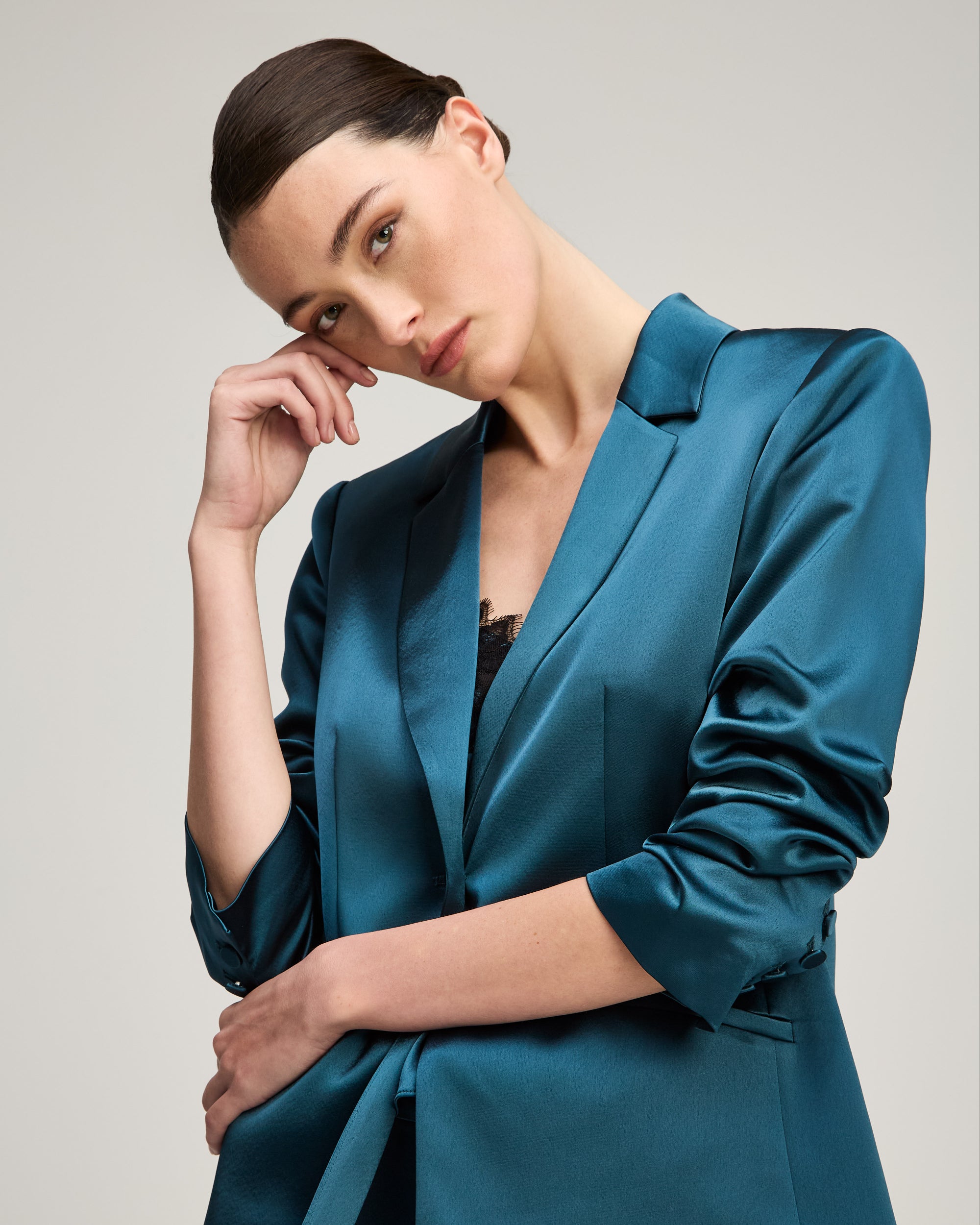 Satin Kylie Blazer