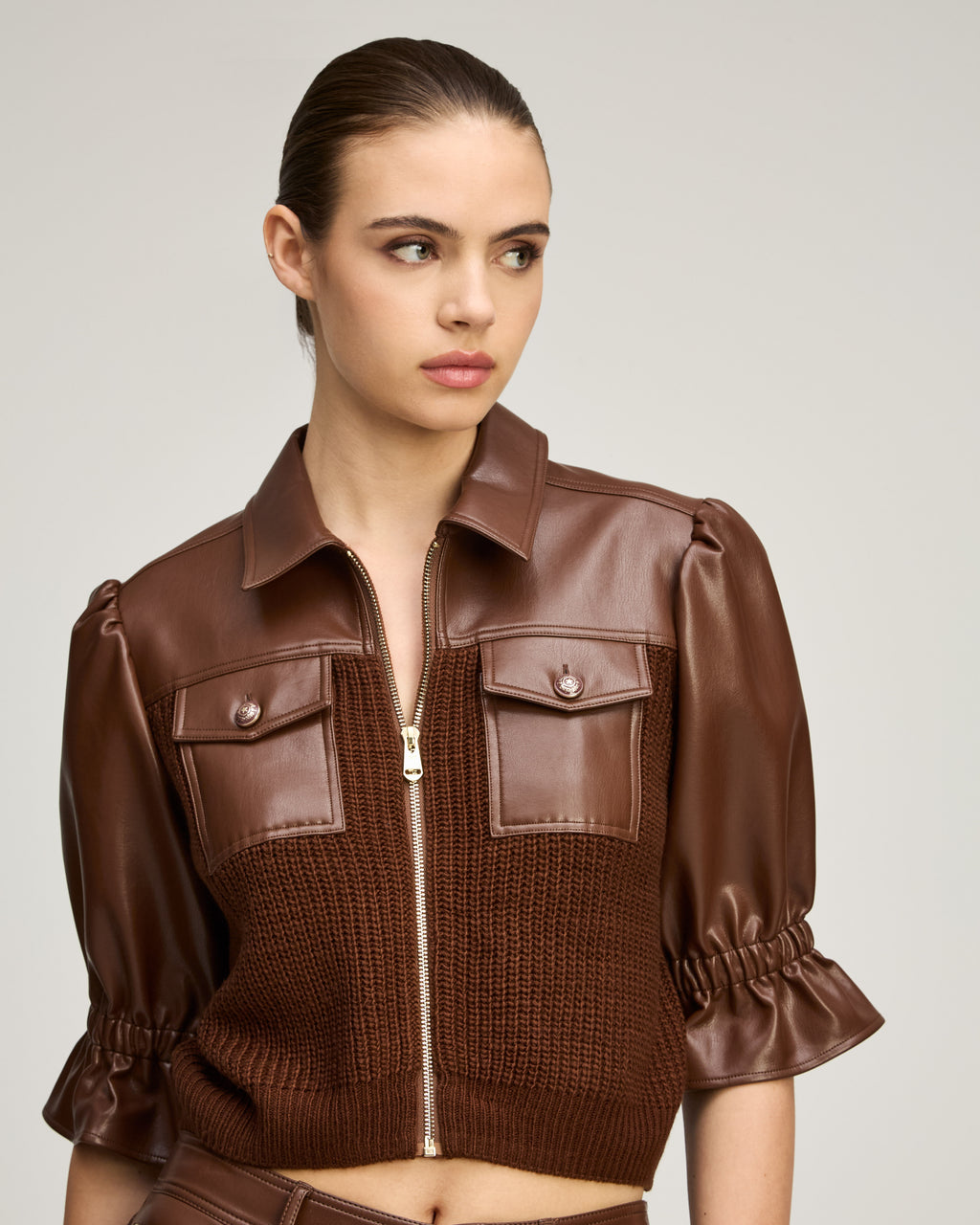 Knit Holly Combo Jacket