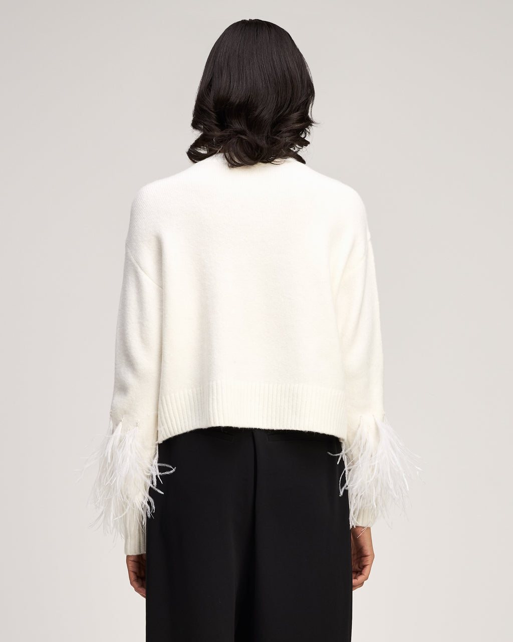 Brianne Feather V Neck Pullover