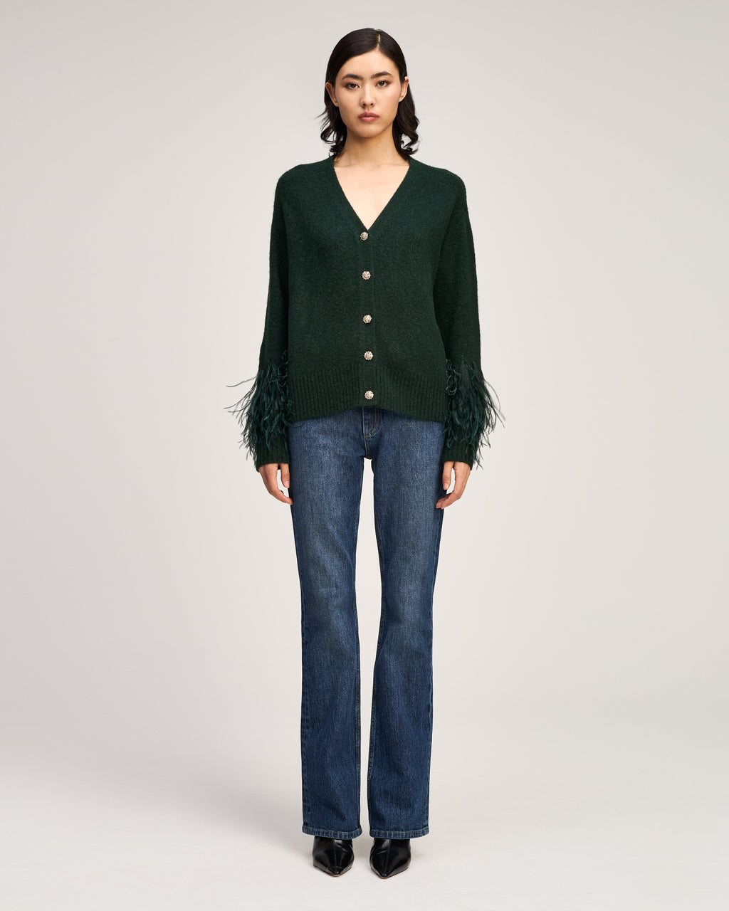 Briana Feather Cardigan