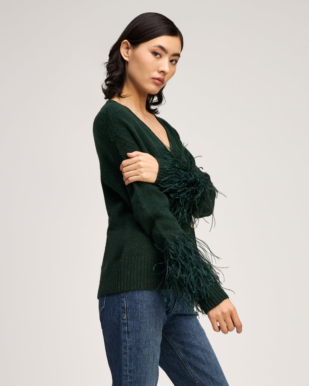 Briana Feather Cardigan