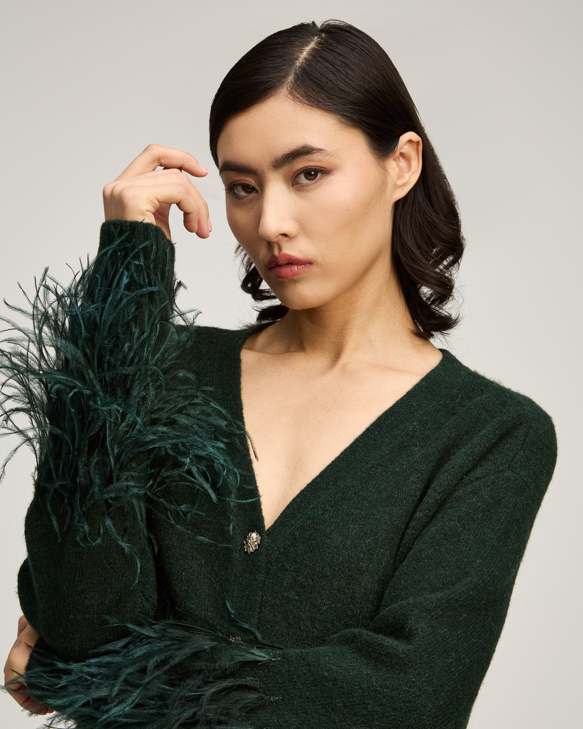 Briana Feather Cardigan